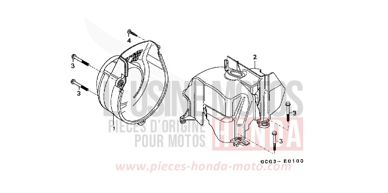 GEBLAESEABDECKUNG/RADKRANZ von CB1300 Super Bold'or ABS REAL WHITE (NH250) von 1999